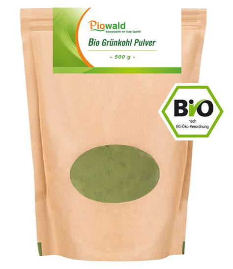 BIO Grünkohl Pulver 500g Vorratspack aus Deutschland im Beutel