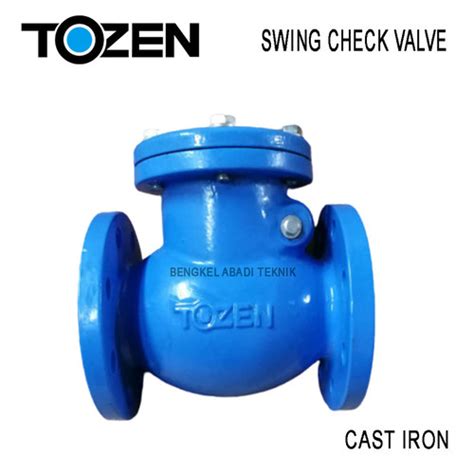 Jual SWING CHECK VALVE TOZEN DN150 6 PN16 JIS 10K 16K CAST IRON