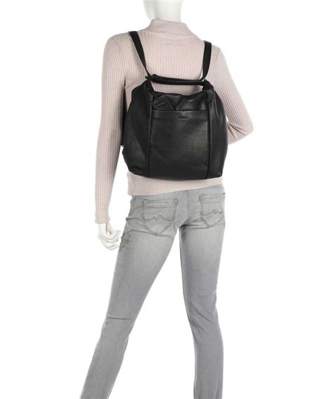 Burkely Just Jolie Backpack Bag Grained Leather Black