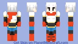 Papyrus Undertale Minecraft Skin