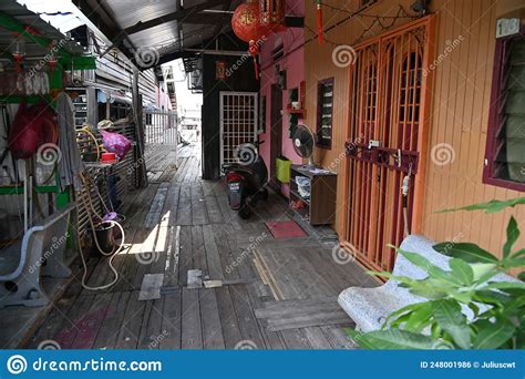 The Clan Jetties Of Georgetown Penang Malaysia Editorial Photo