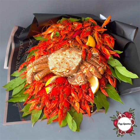 Букеты из раков (97 фото)