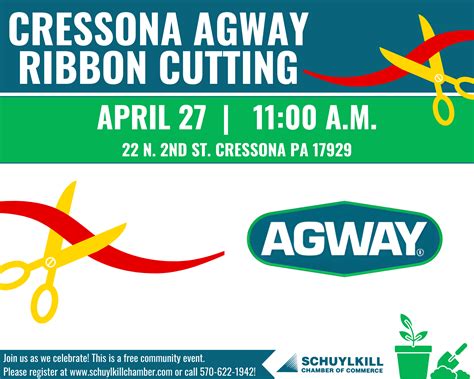 Ribbon Cutting Cressona Agway Growth Zone Schuylkill Chamber Of