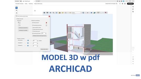 Jak Zapisa Model D Do Pdf W Archicadzie Youtube