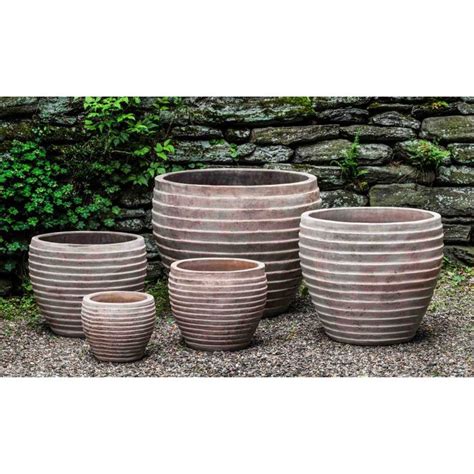 Campania International Elia Terracotta Planter Set Of