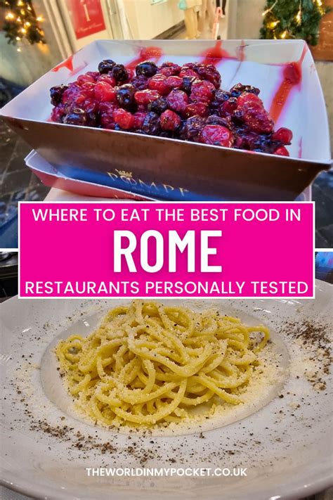 Best 12 When In Rome It Is Always Handy To Know What To Eat In Rome Artofit