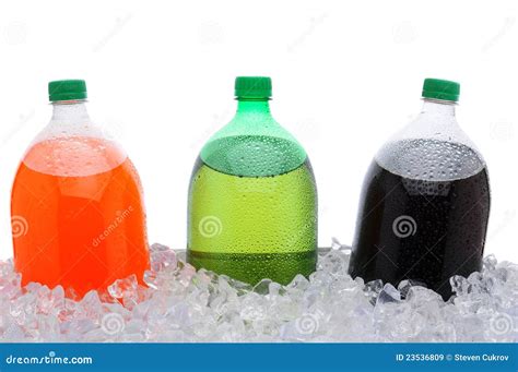 2 Liter Soda Bottles In Ice Stock Image Image Of Bucket Root 23536809