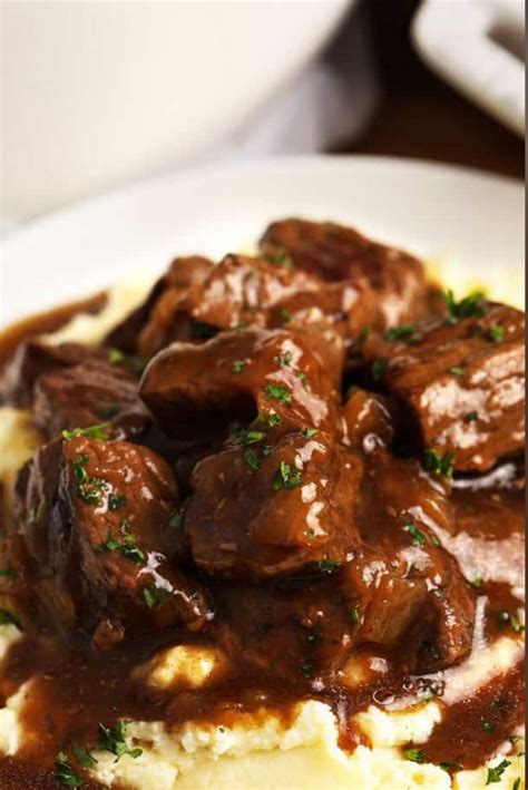 Beef Tips With Mushroom Gravy Cooking Art