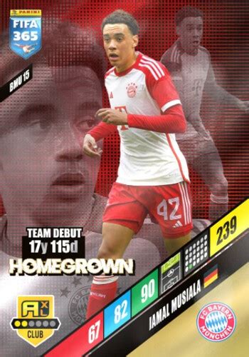 2024 Fifa 365 Bayern München Club Musiala Bmu 15 Footballcards