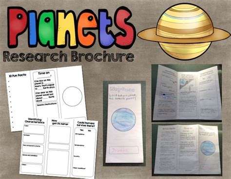 Planet Research Brochure Informational Writing And Astronomy