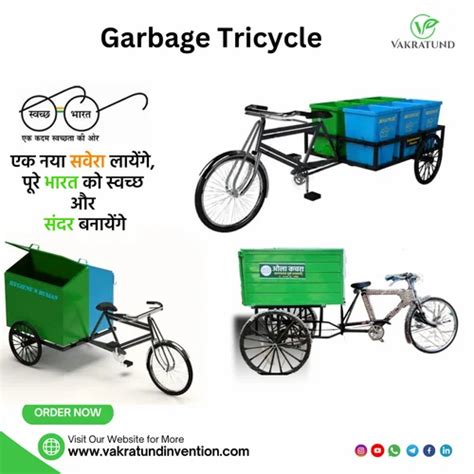 Green Garbage Collector Cycle Rickshaw At Rs 24000 In Nashik ID