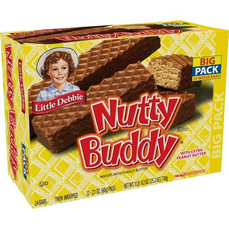 Pick ‘n Save Nutty Buddy Bars 2 Big Pack Boxes 48 Twin Wrapped Wafer Bars With Peanut Butter