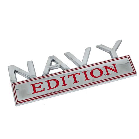 Navy Edition Metal Car Emblem Badgeslide