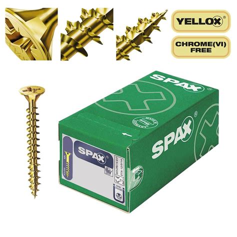 Spax S Pozi Countersunk Screws Zy 60 X 70mm Box X100 Pcs Power Tool