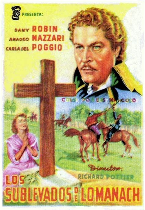 An Old Movie Poster With A Cross And Two People