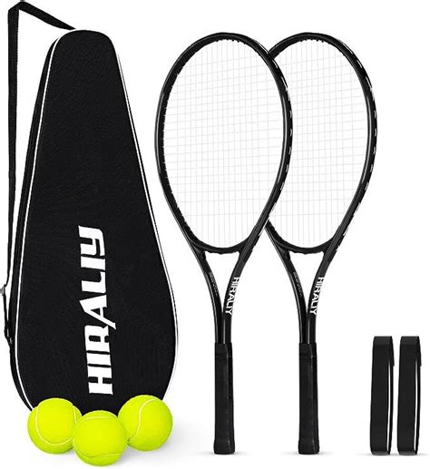 HIRALIY Adult Recreational 2 Players Tennis Rackets 27 Inch Super