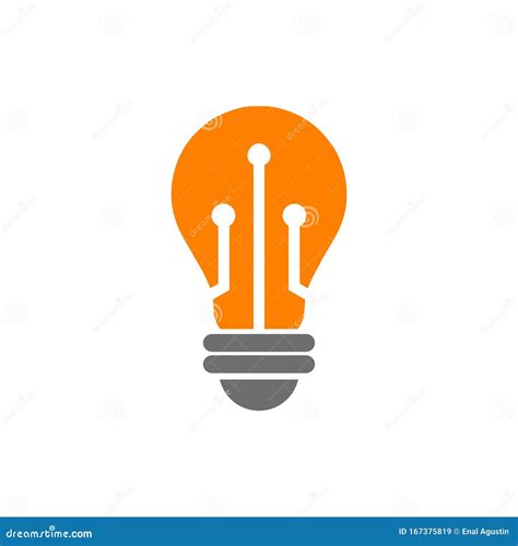 Bulb Lamp Logo Design Inspiration Vector Template Stock Vector