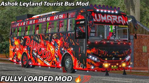 New Ashok Leyland Tourist Bus Mod Released For Bus Simulator Indonesia