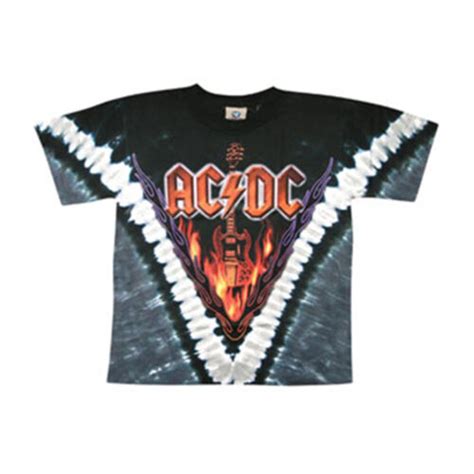 Men S Ac Dc Hell S Bells Tie Dye T Shirt X Large Multi Ebay