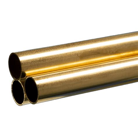 Round Brass Tube 9 16 X 014 Wall X 36 Long 3 Pieces Ksmetals