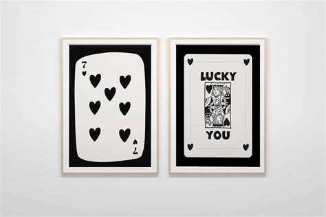 Lucky You Retro Trendy Aesthetic Wall Art Set Of 2 Wall Print Digital