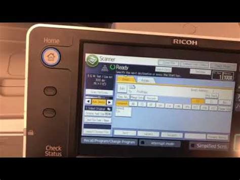 Registering A Scan To Email Destination On A Ricoh MPC401 YouTube