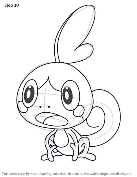 How To Draw Sobble From Pokemon Pokemon Step By Step