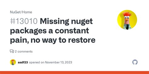 Missing Nuget Packages A Constant Pain No Way To Restore · Issue