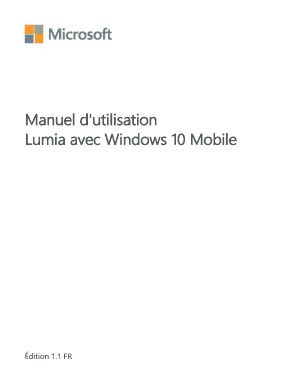 Remplissable En Ligne Manuel D Utilisation Lumia Avec Windows Mobile