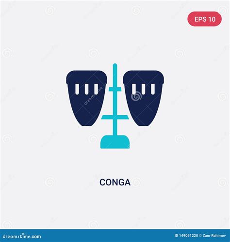 Conga Vector Icon Isolated On Transparent Background Linear Con