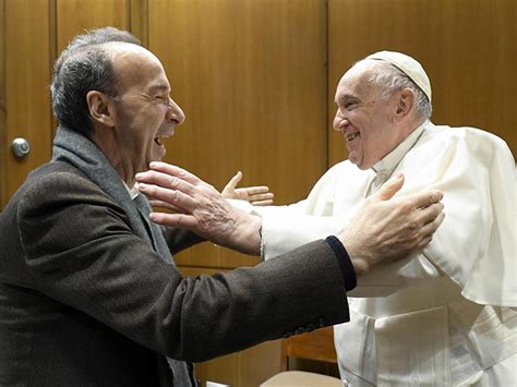 Papa Francesco Ha Incontrato Roberto Benigni San Francesco Rivista