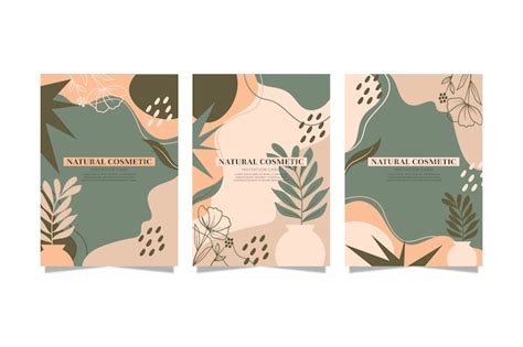 Free Vector Collection Of Hand Drawn Floral Covers