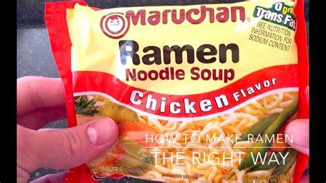 How To Make Ramen Noodles The Right Way Youtube