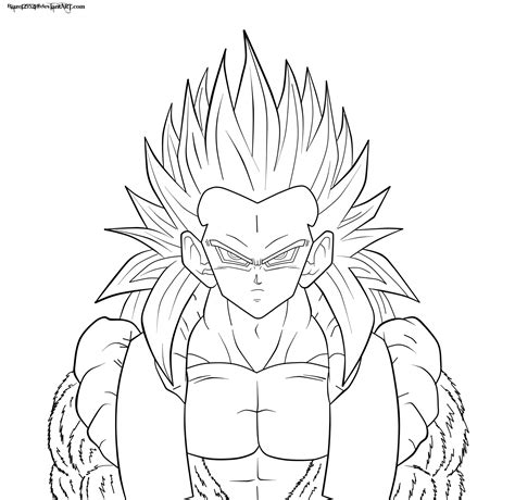 Dbz Gotenks Ss Coloring Pages Coloring Pages