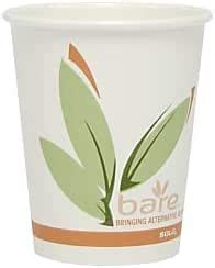 Amazon SOLO Bare Eco Forward PLA Paper Hot Cups Oz Leaf