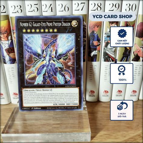 Thẻ bài Yugioh Chính Hãng Number 62 Galaxy Eyes Prime Photon Dragon