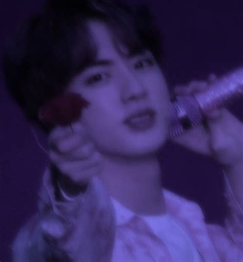 Jin Pic Bts Jin Asthetic Pictures Purple