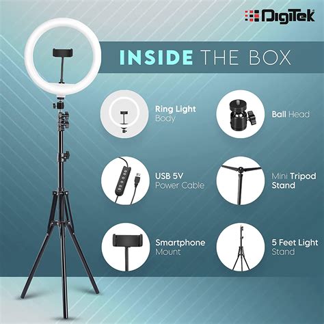 Buy Digitek DRL 14C Ring Light With Mini Tripod For Still Photography