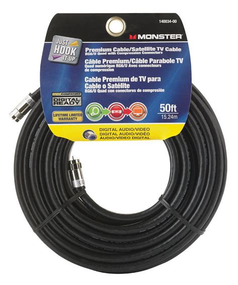 Monster Jhiu Black Ft Ohm Digital Video Coaxial Cable