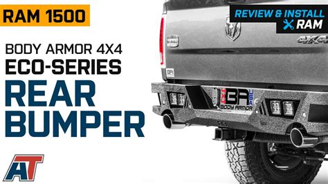 2009 2018 Ram 1500 Body Armor 4x4 Eco Series Rear Bumper Review And Install Youtube