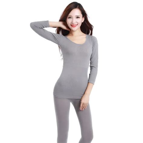 New Fashion 2016 Sexy Women Thermal Underwear Seamless Antibacterial Warm Long Johns Soft Slim