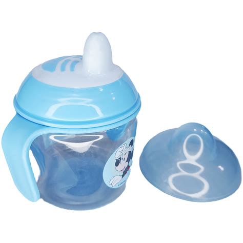 Vaso Entrenador Pitillo Agarraderas Disney Baby Celeste Mundo Beb