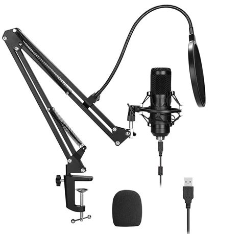 TECHTEST USB Condenser Microphone BM 800 Kit All Set Inlcuding Stand