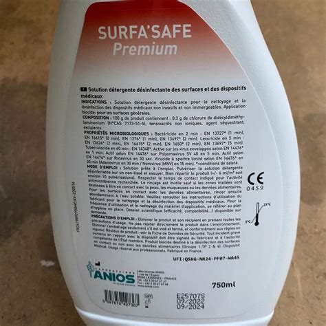 Surfa Safe Premium 750ml Mousse Détergente Matériel cupping ventouse