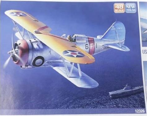 1/48 - Grumman F3F-2 "Flying Barrel" (plastic Accurate Miniatures) by ...