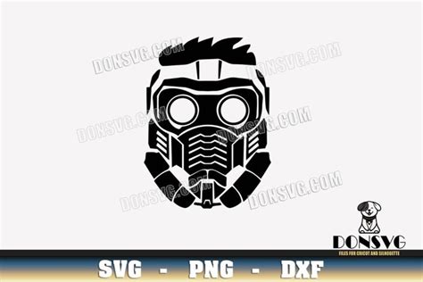 Star Lord Helmet Mask Svg Files For Cricut Silhouette Guardians Of The