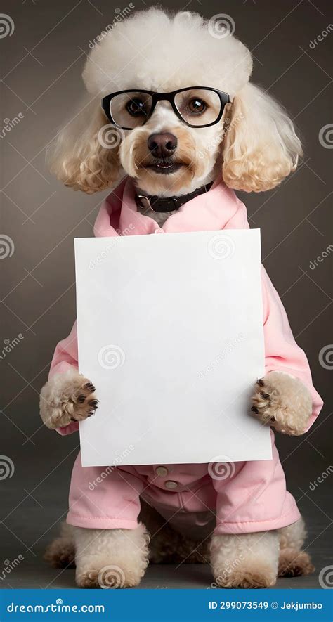 Bad Poodle Bad Dog Mockup Mock Up Stock Illustration Illustration Of