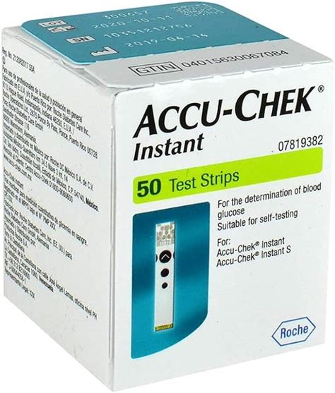 Accu Chek Instant Tiras 50 Piezas Amazon De Sport Freizeit