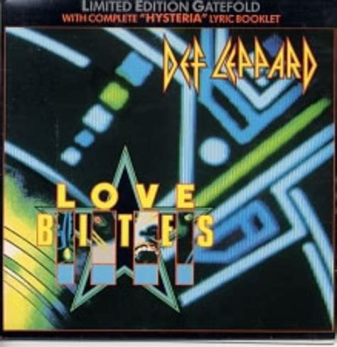 Def Leppard Love Bites Canadian 7 Vinyl Single 7 Inch Record 45 1372