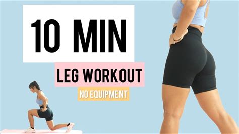 10 Min Leg Workout Butt Legs Calves No Equipment Workout At Home Youtube